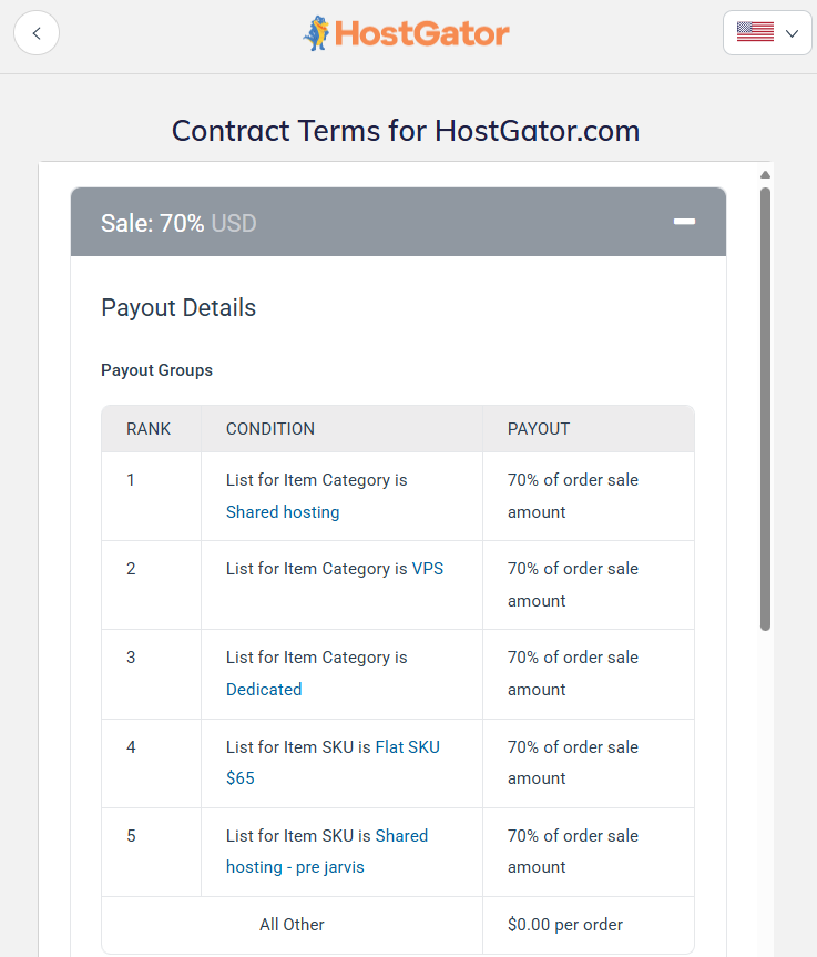 HostGator Affiliates signup form screenshot