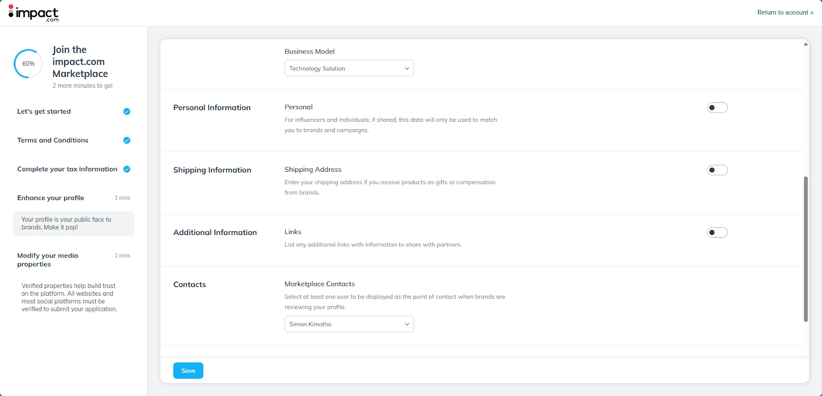 Wix affiliate program: Complete Your Application