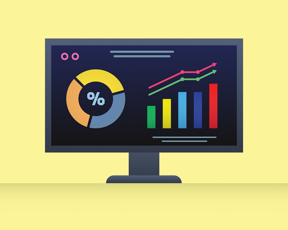 Analytics dashboard.