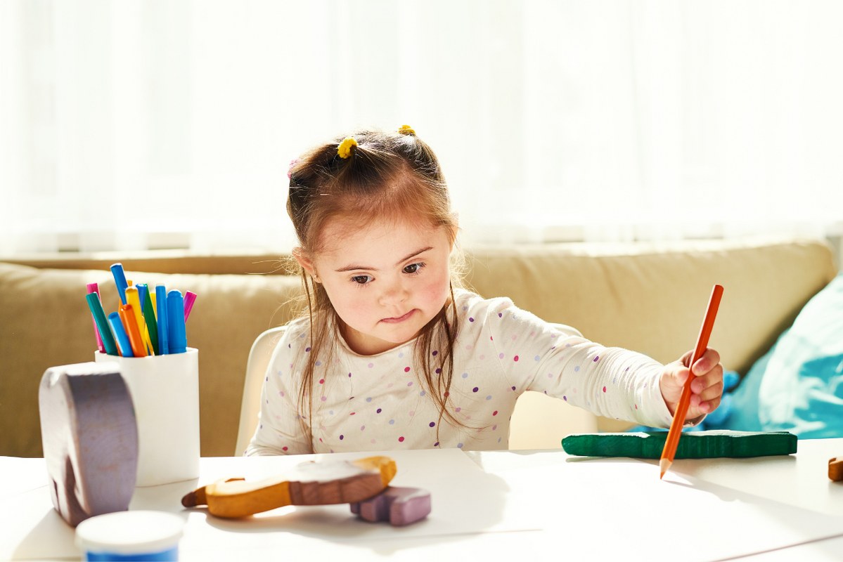 Art education for downsyndrome child.