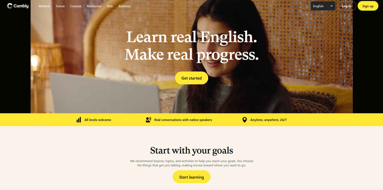Cambly's website.