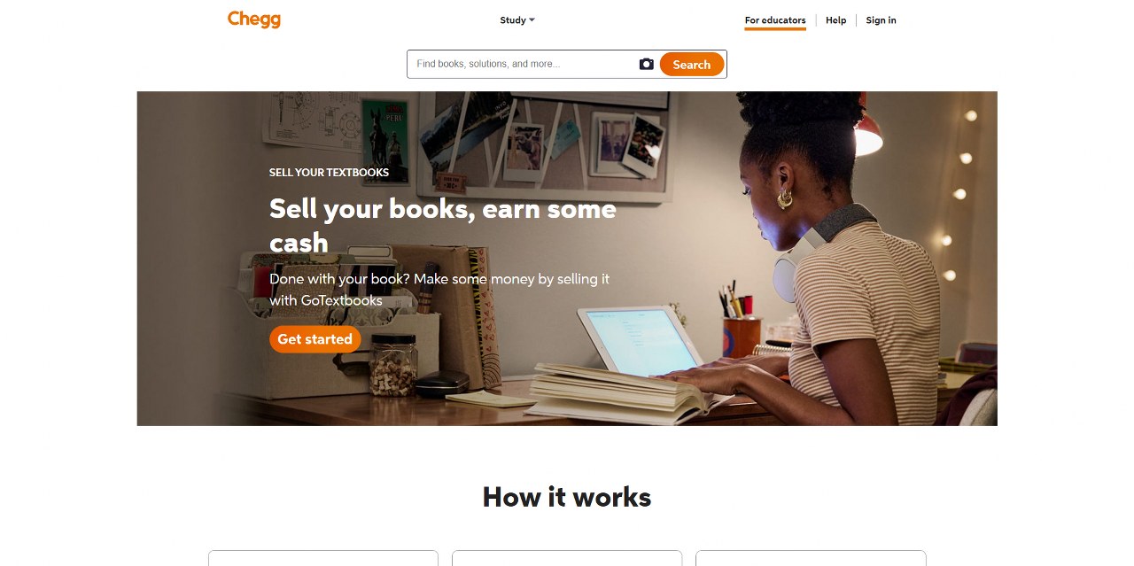 Chegg's website.