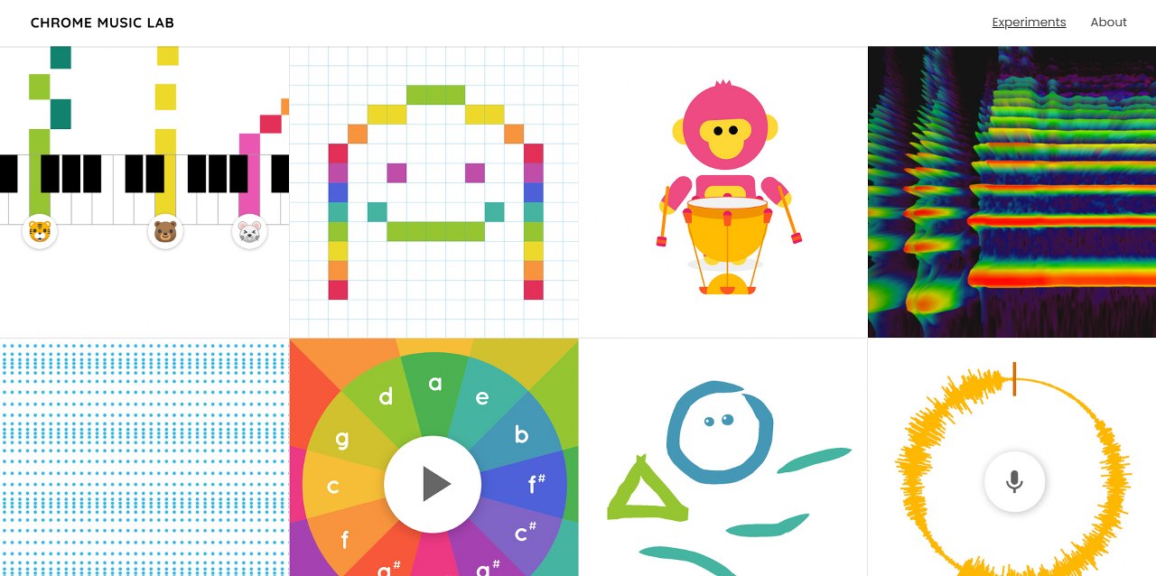 Chrome Music Lab's website.