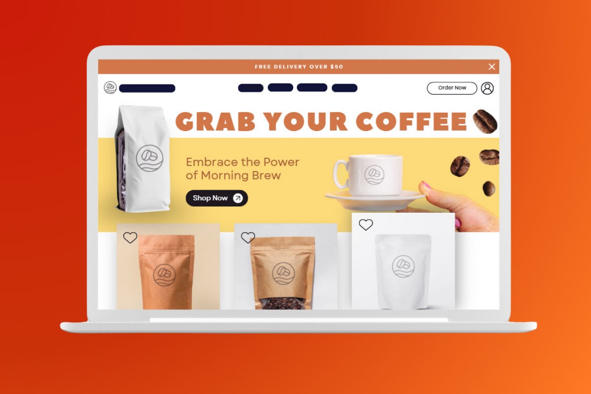 Coffee online website sample.