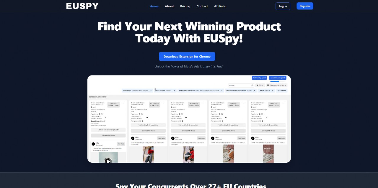 Euspy's website.