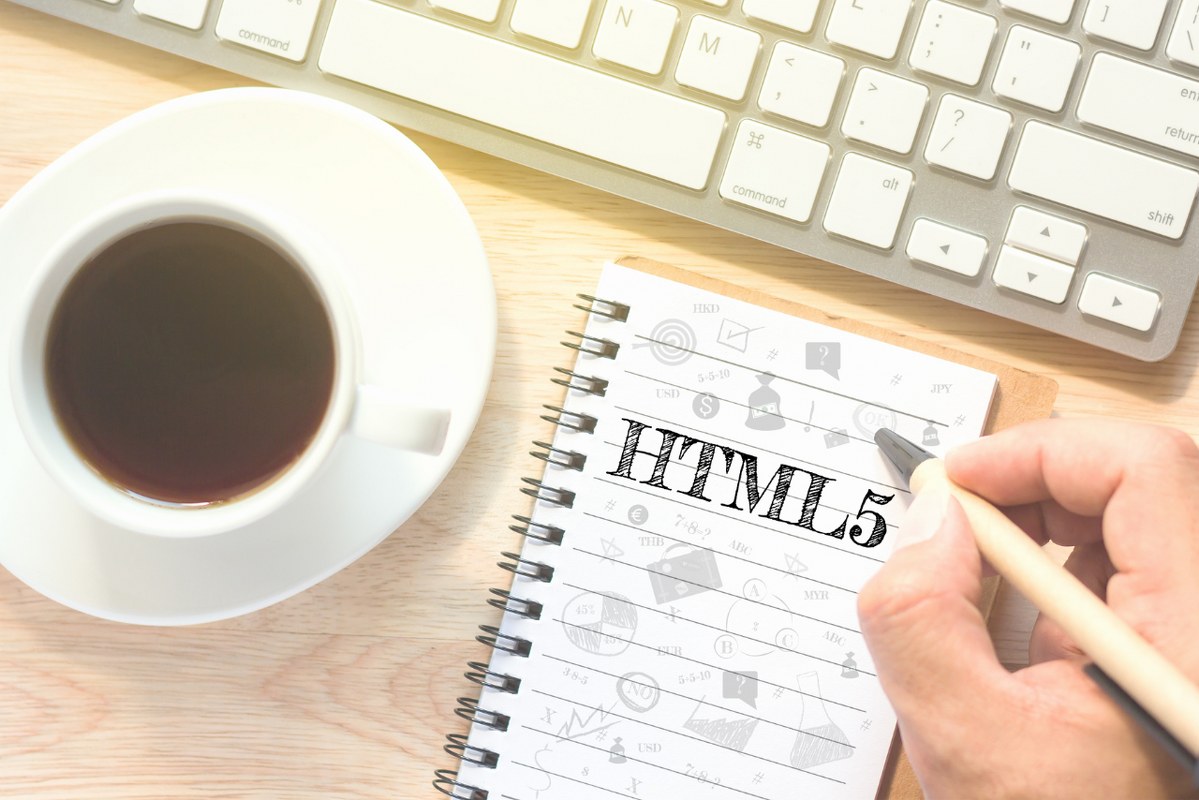 Hand writing on book message HTML5.
