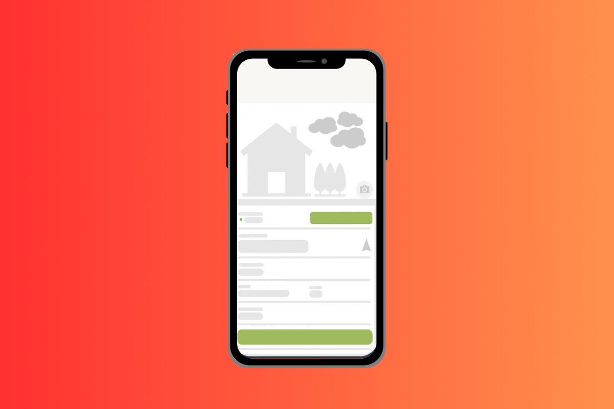 Home Inspection Software mockup on smartphone.