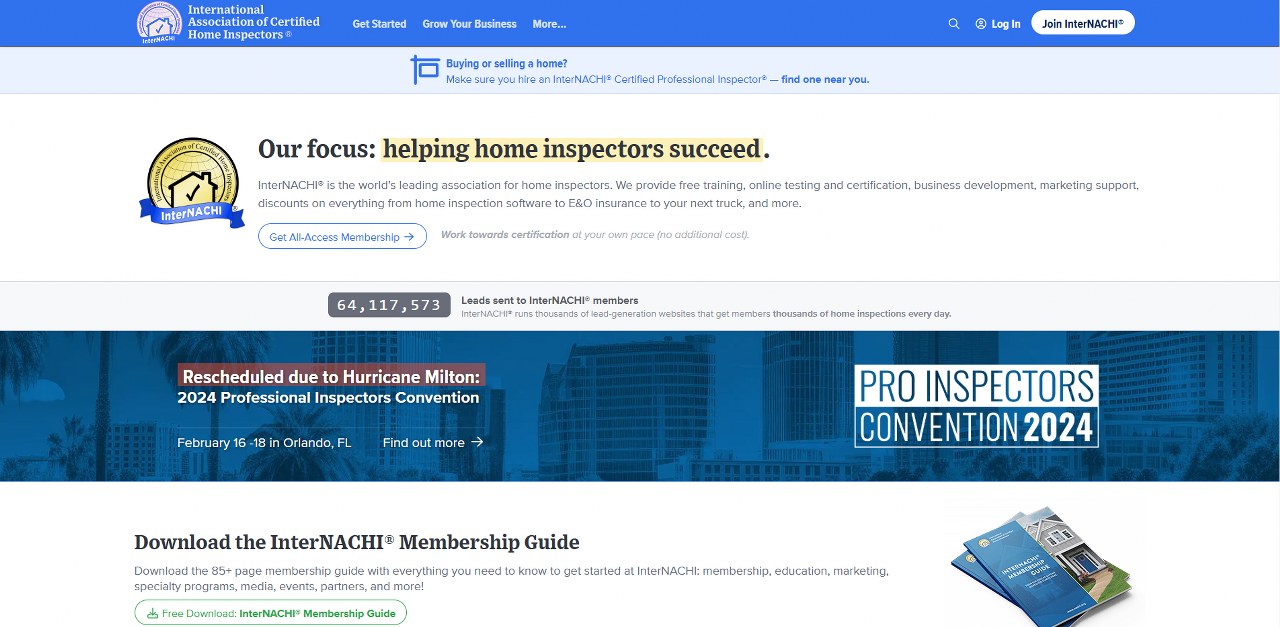 InterNACHI's website.