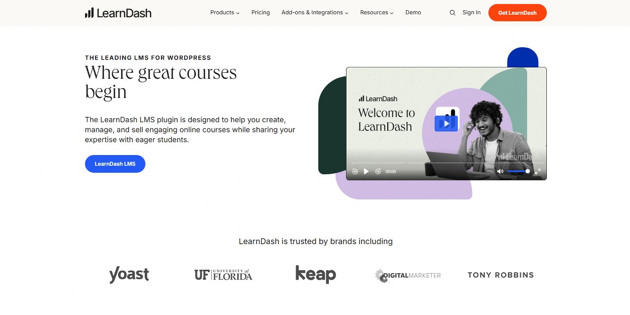 LearnDash's website.