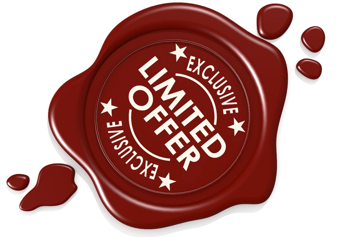Limited or exclusive offer wax stamp.