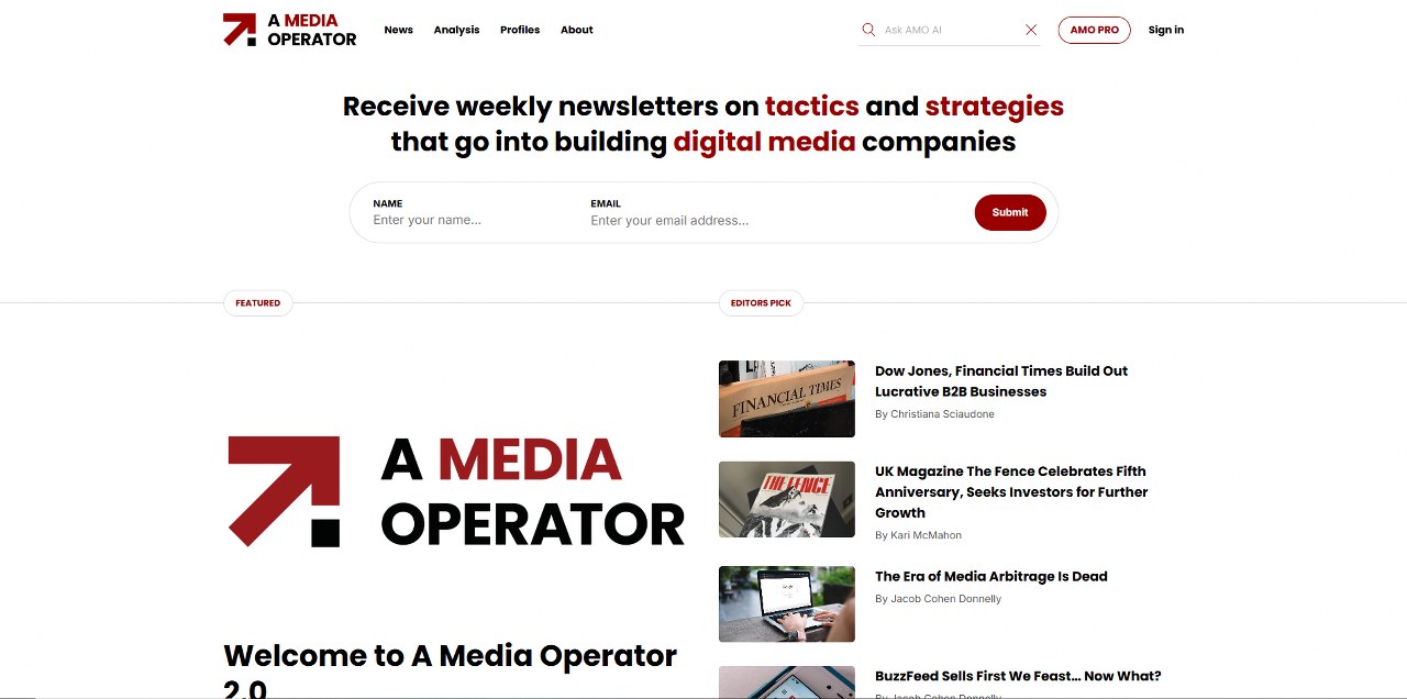Media Operator's website.