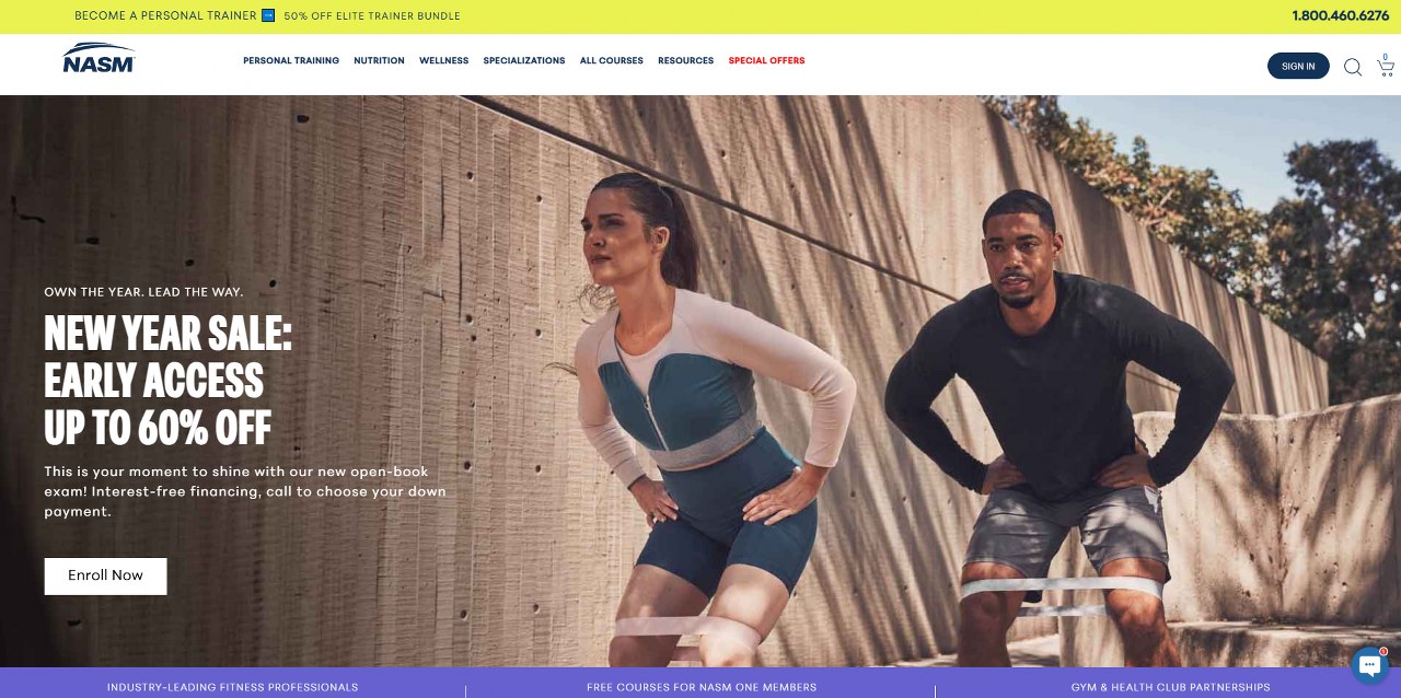 NASM's website.
