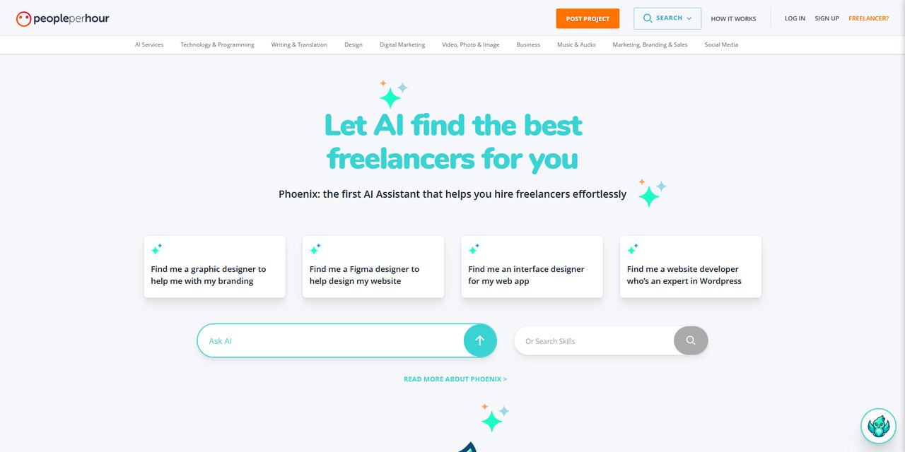 PeoplePerHour's website.