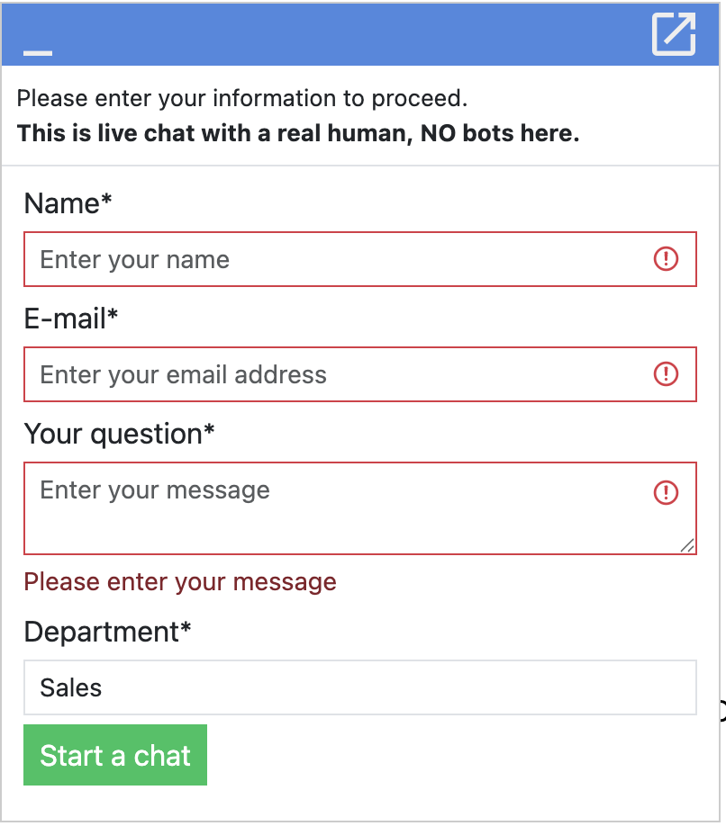 Contact information