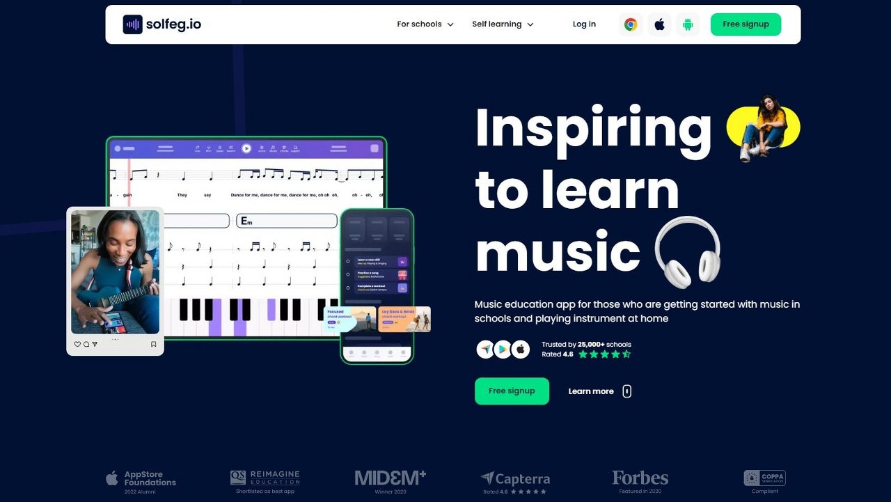 Solfeg.io's website.