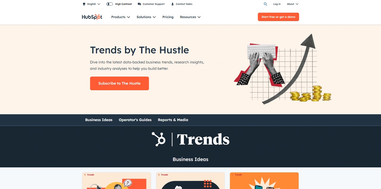 Trends.co's website.
