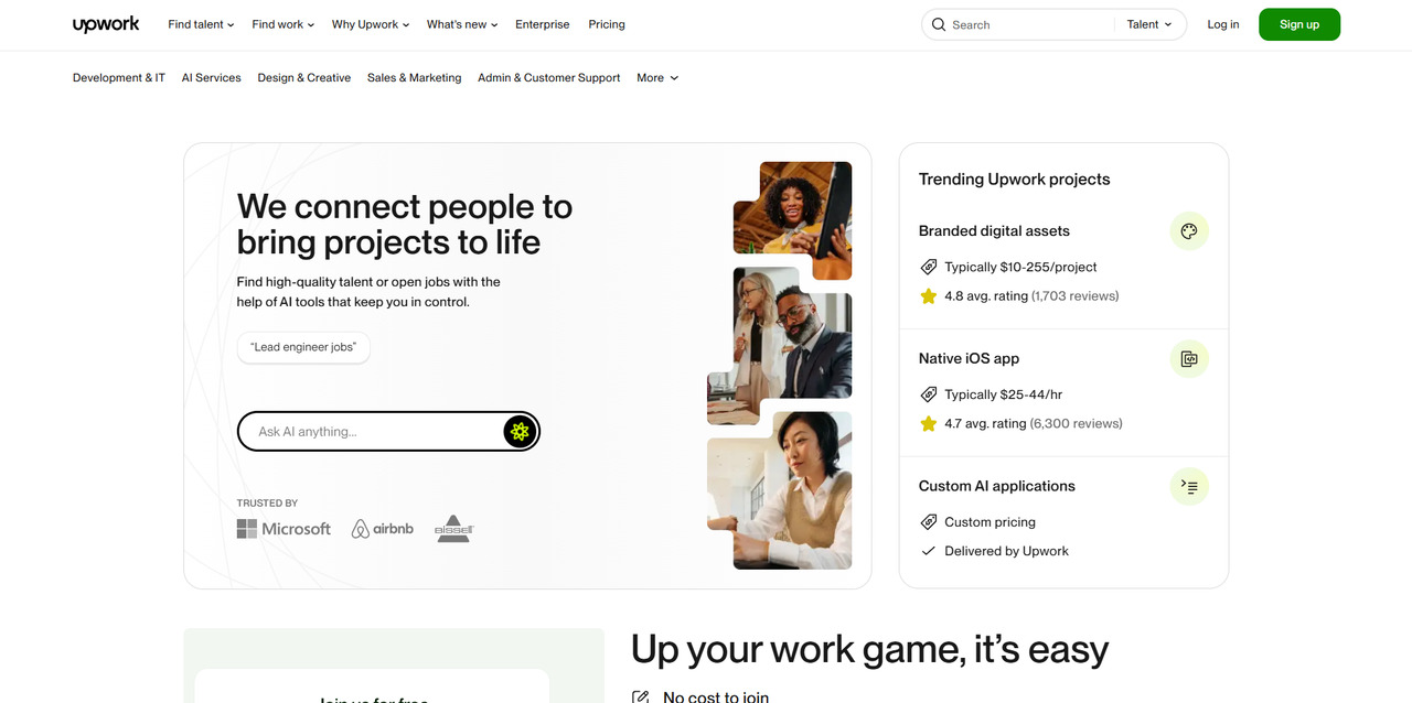 Upwork's website_45