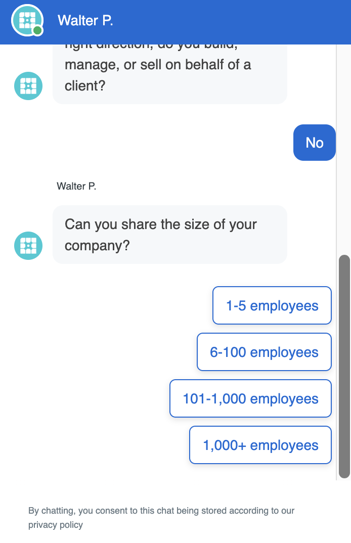 Livechat conversation