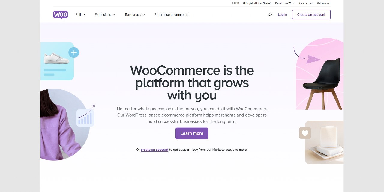 WooCommerce's website.