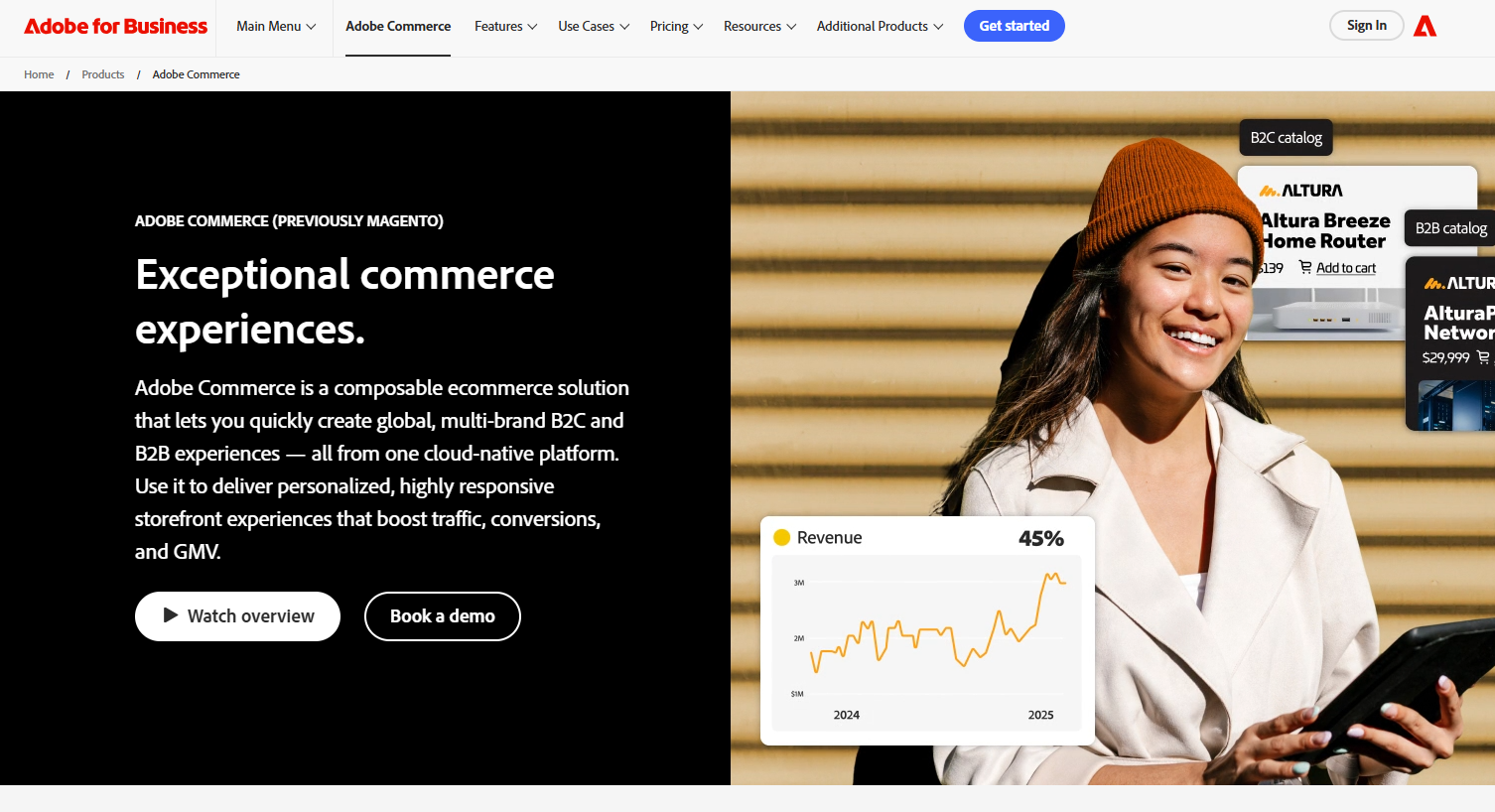 Adobe Business website screenshot