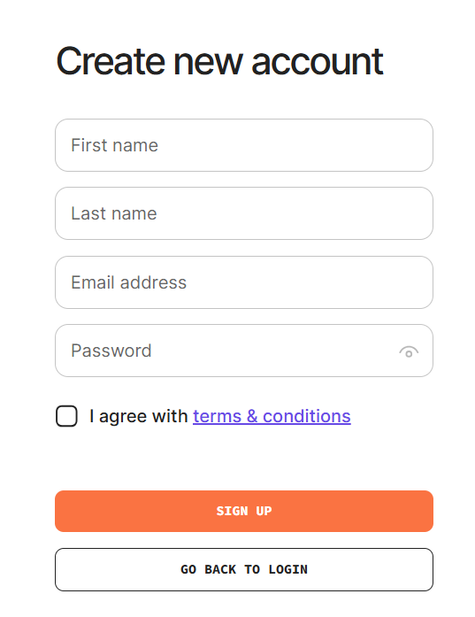 Fotbo account login or signup page