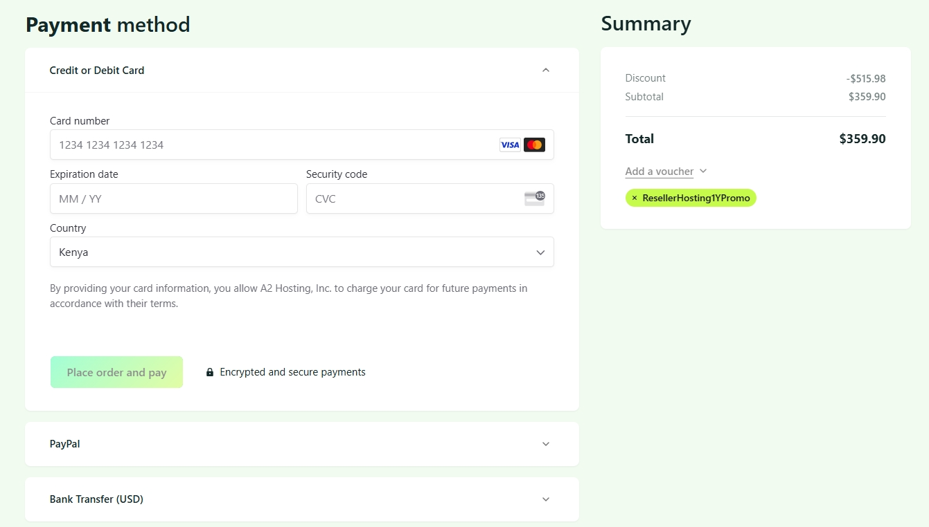 Payment Methods