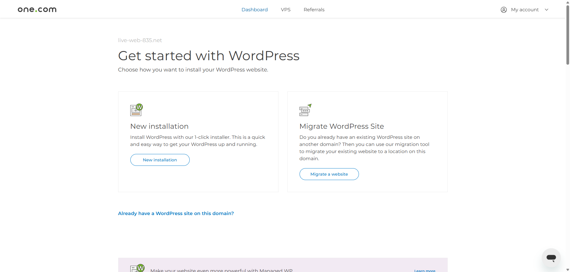 Wordpress menu