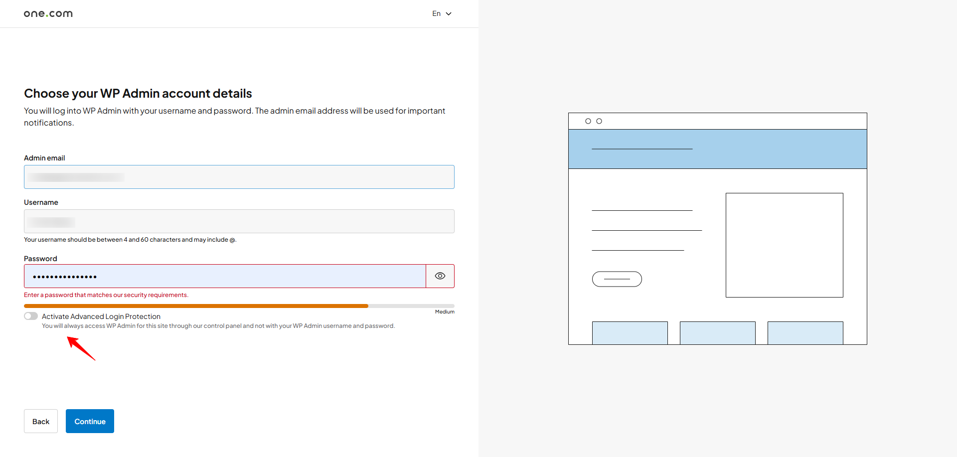 Activate Advanced Login Protection
