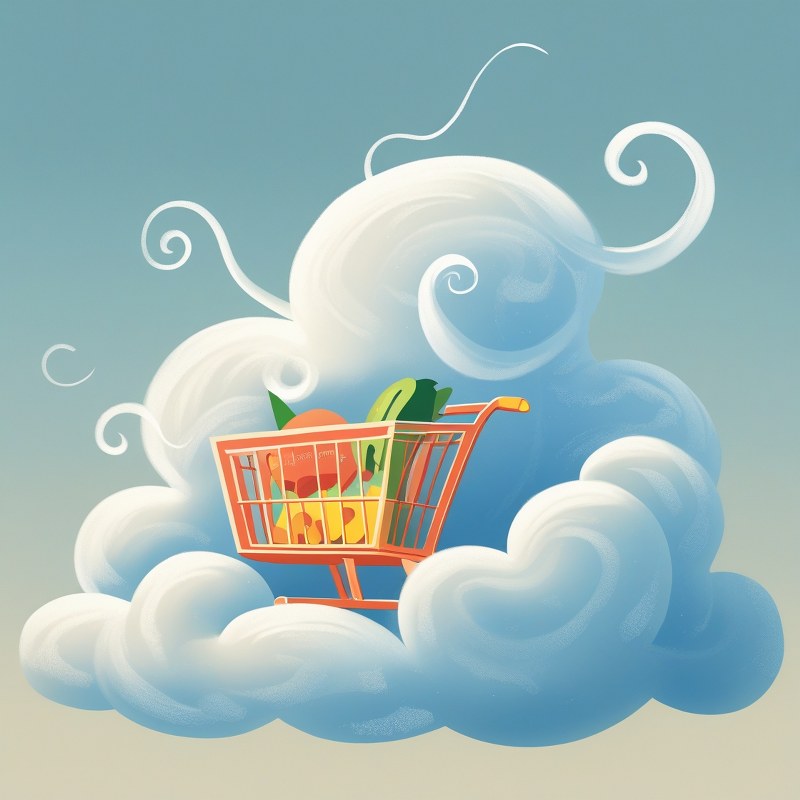 Trolly in the clouds
