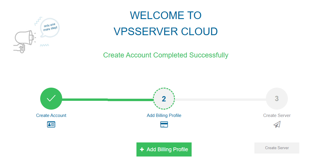 لقطة شاشة لإضافة ملف تعريف الفواتير في VPSserver