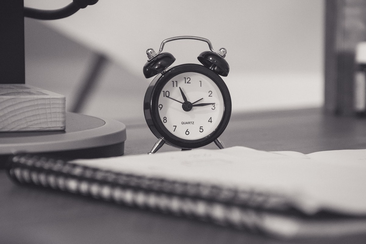 A clock for tracking time.
