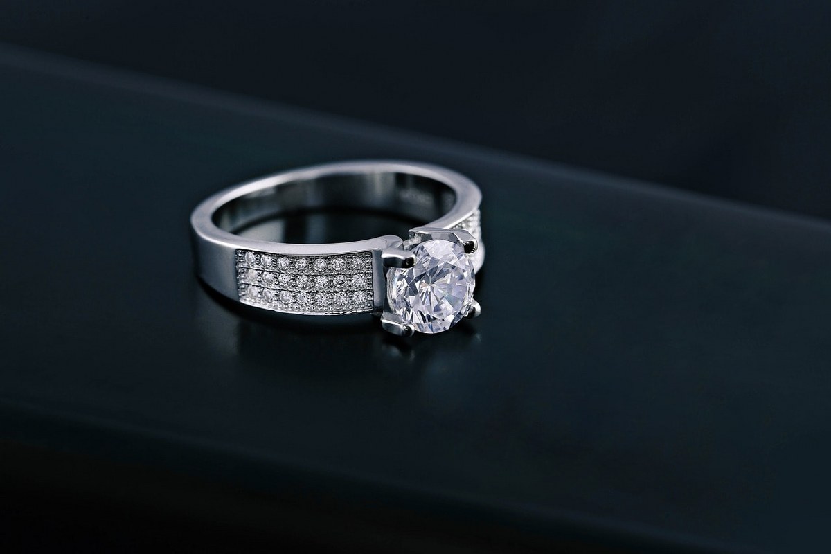 A diamond ring.