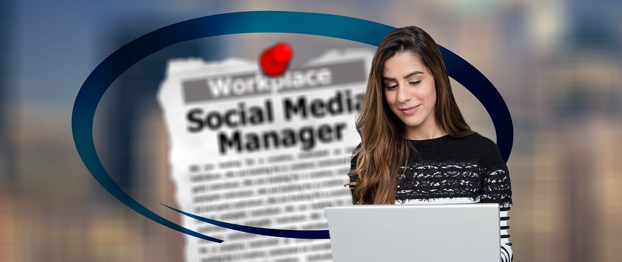 A social media manager.