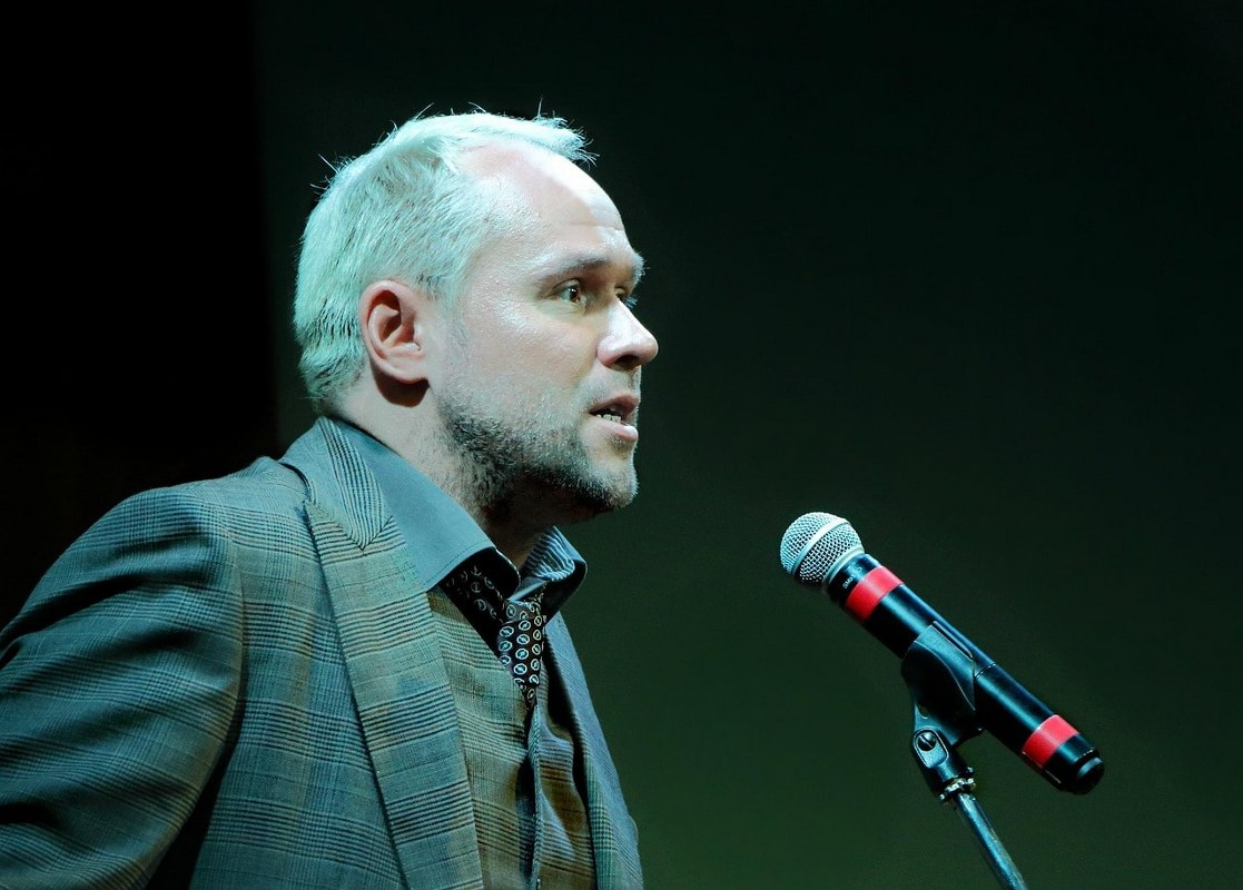 A speaker at an event.