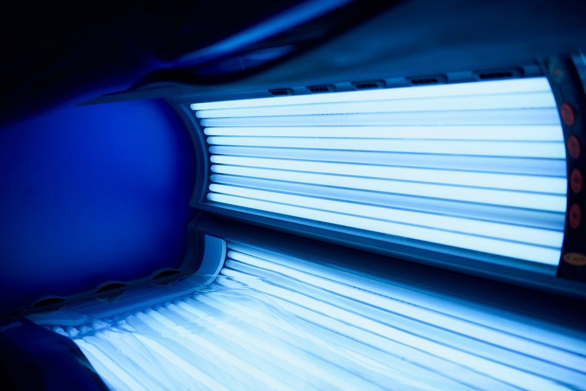 A tanning Bed Solarium.