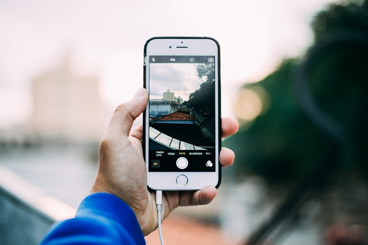 A user creating video content.