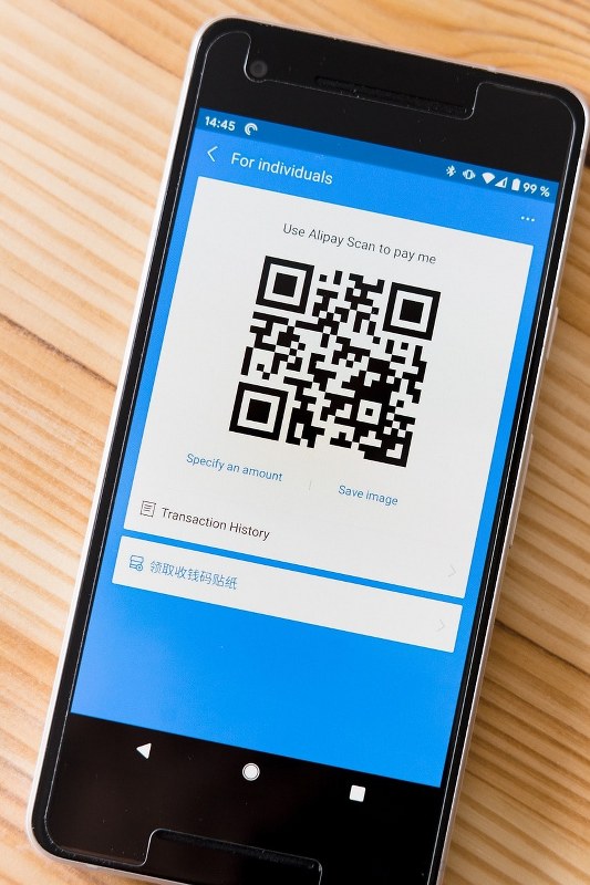 Alipay transactions displaying on the mobile app.