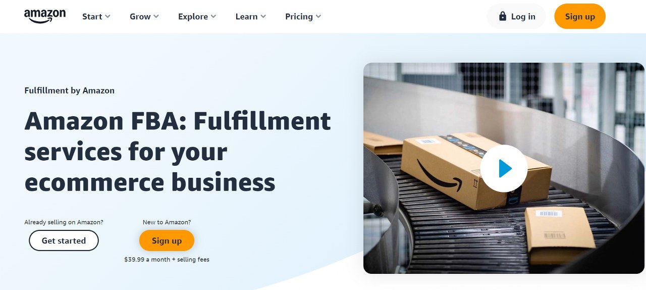Amazon website.