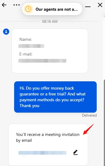 Livechat conversation