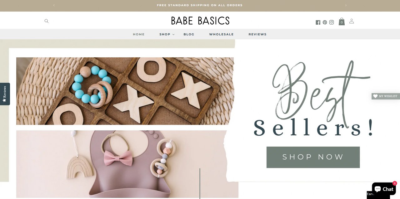 Babe Basics' website.