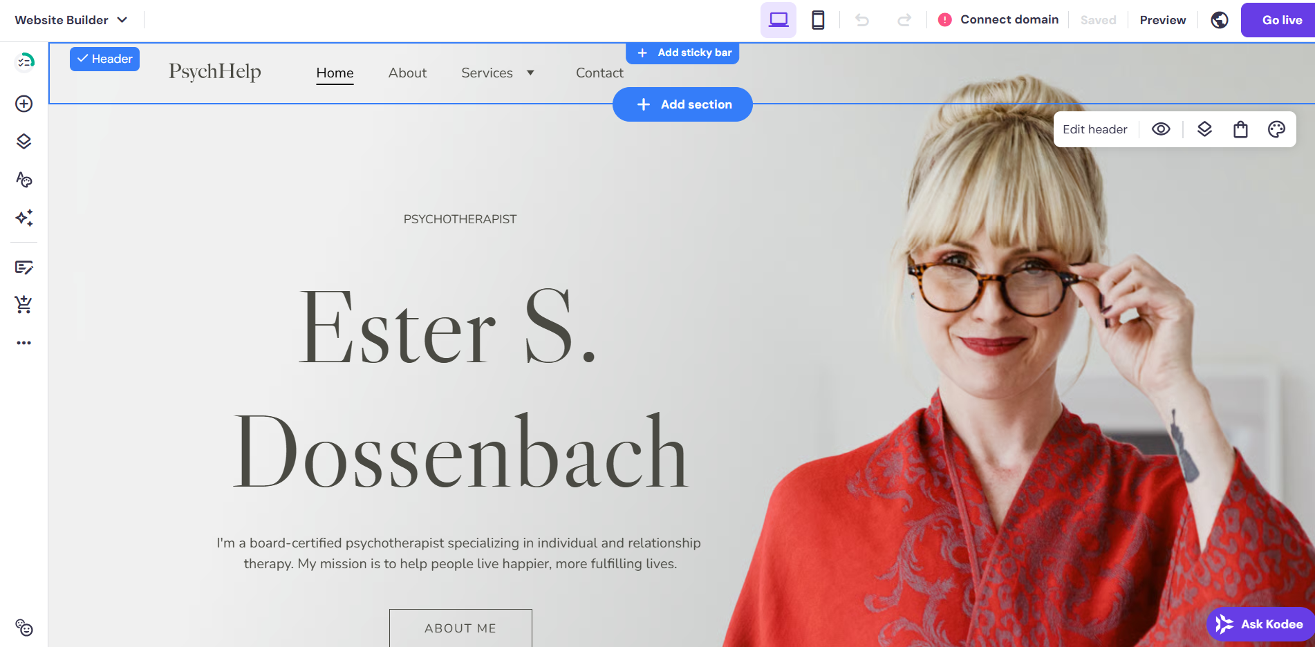 Hostinger Website builder