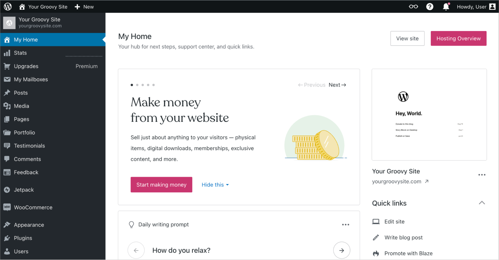 WordPress.com Client Area