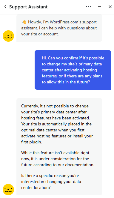 WordPress.com Support Assistant