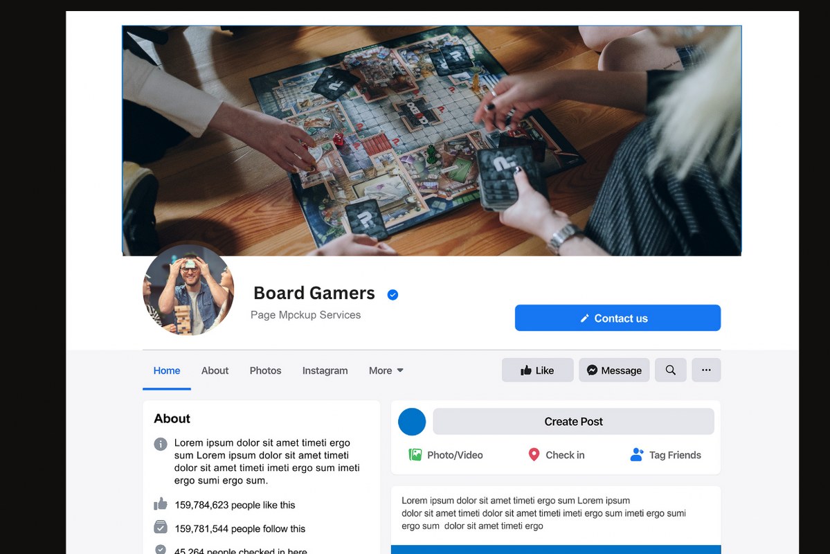 Board gamers Facebook group.