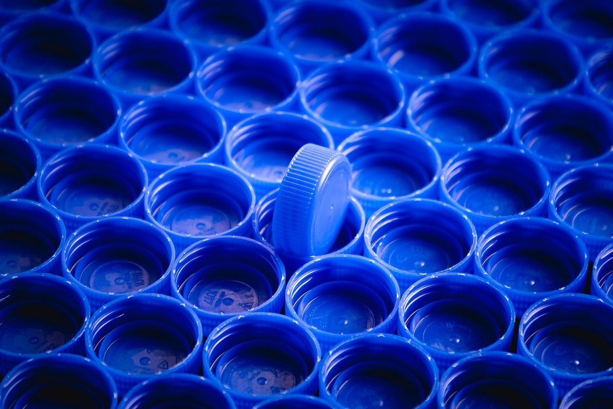 Bottle tops for making art decorations.