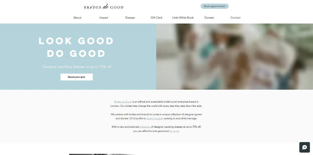 Brides Do Good's website.