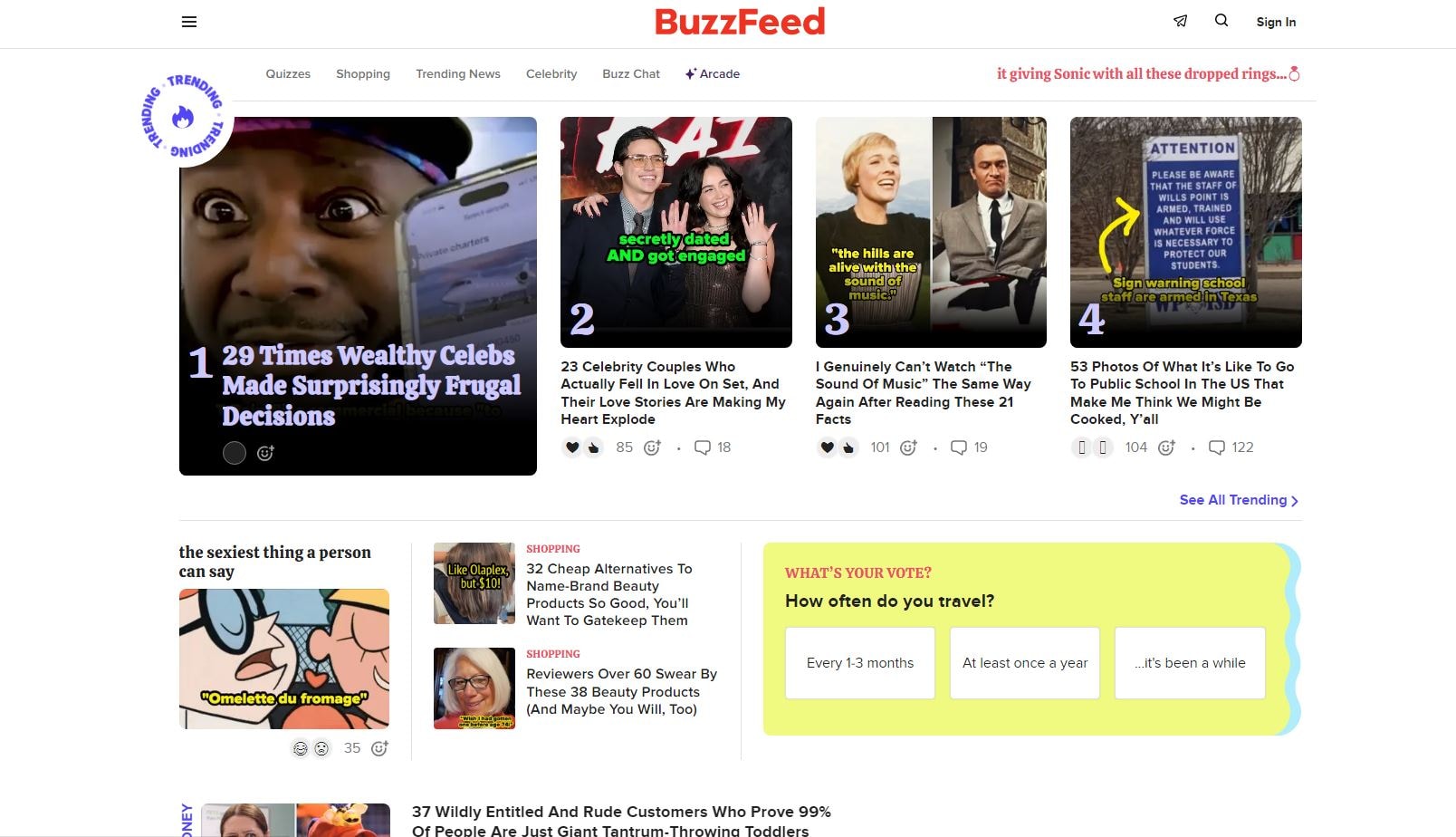 BuzzFeed website.
