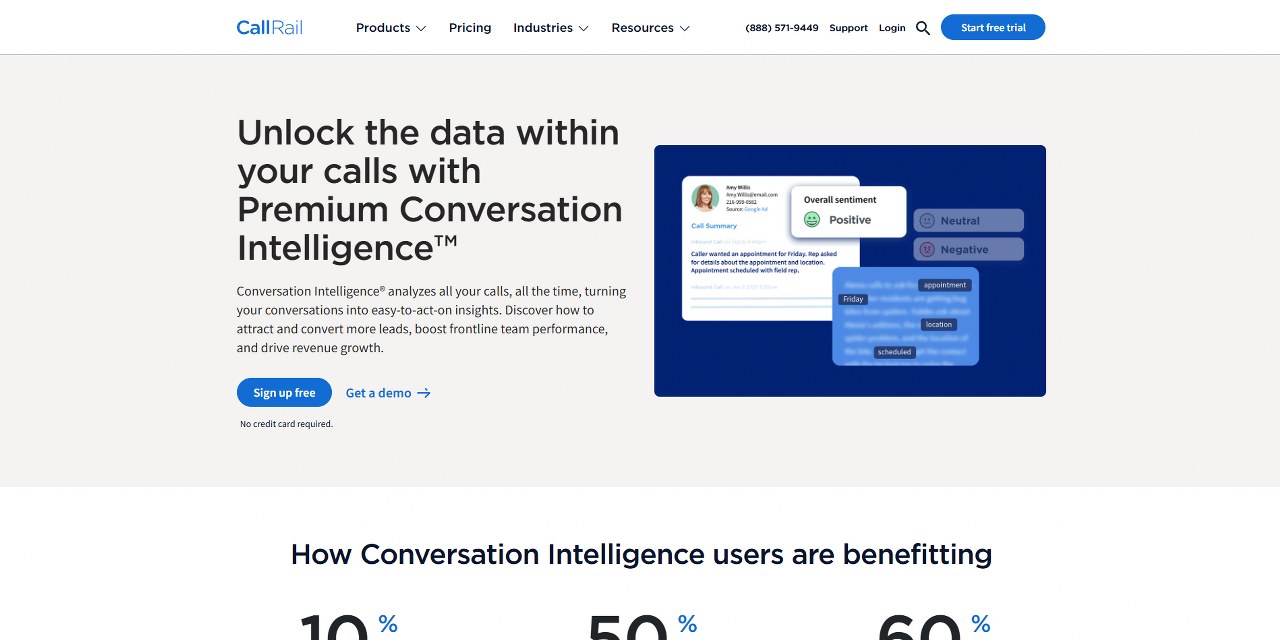 CallRail's website.