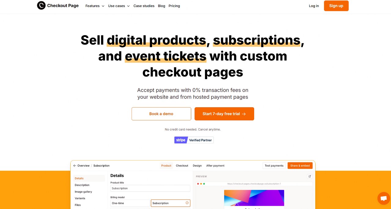 Checkout homepage.
