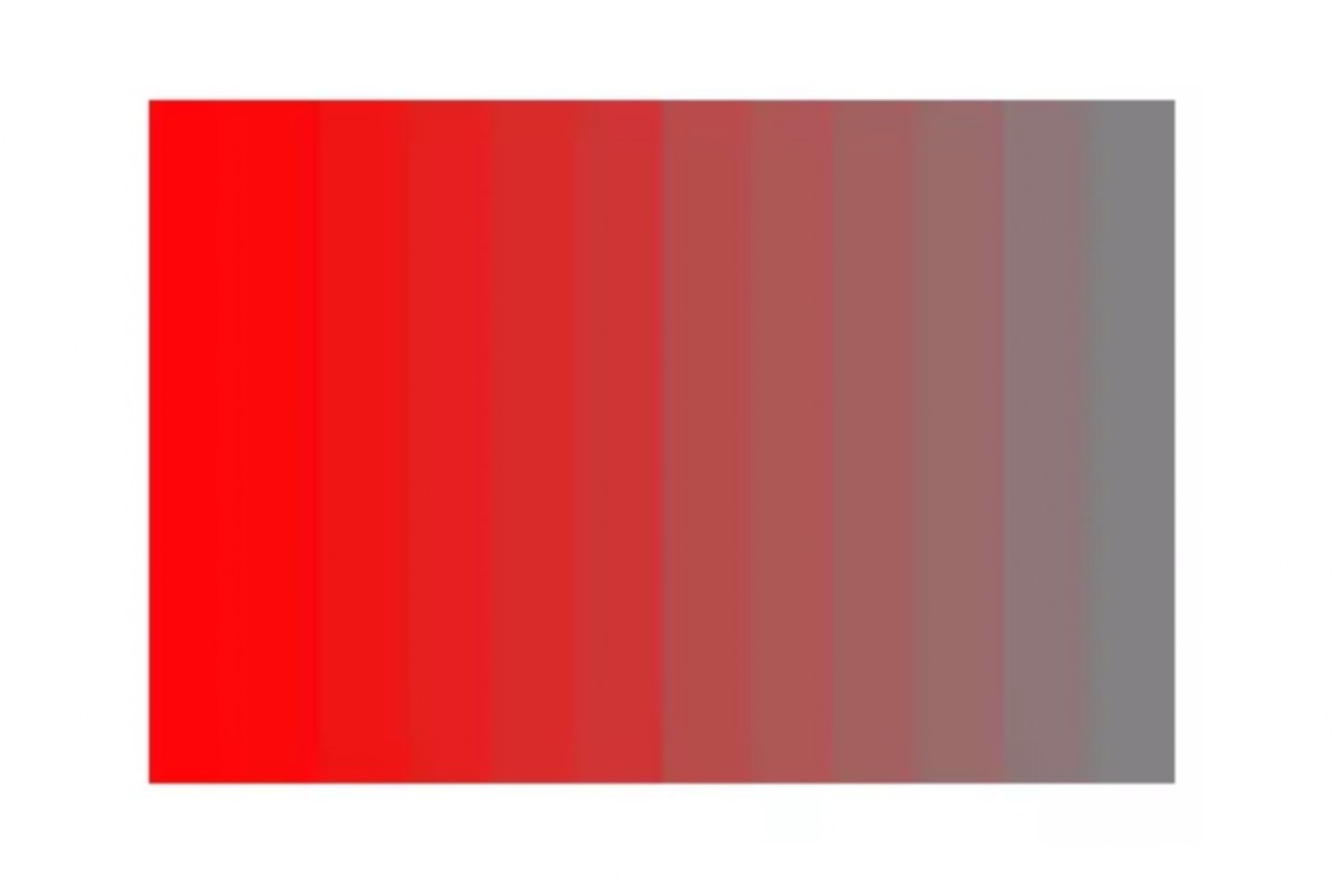 Color red saturation.